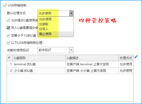USB外设审计软件哪个好?一款经典介绍,六大功能管控USB设备(图3) USB外设审计软件哪个好?一款经典介绍,六大功能管控USB设备(图3)